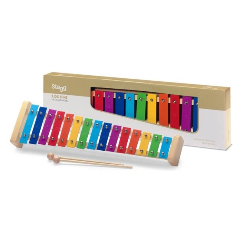 Stagg Metallophone Rainbow Colour 15 keys