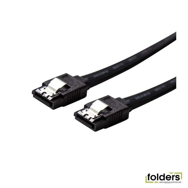DYNAMIX 0.2m SATA 6Gbs Data Cable with Latch - Black