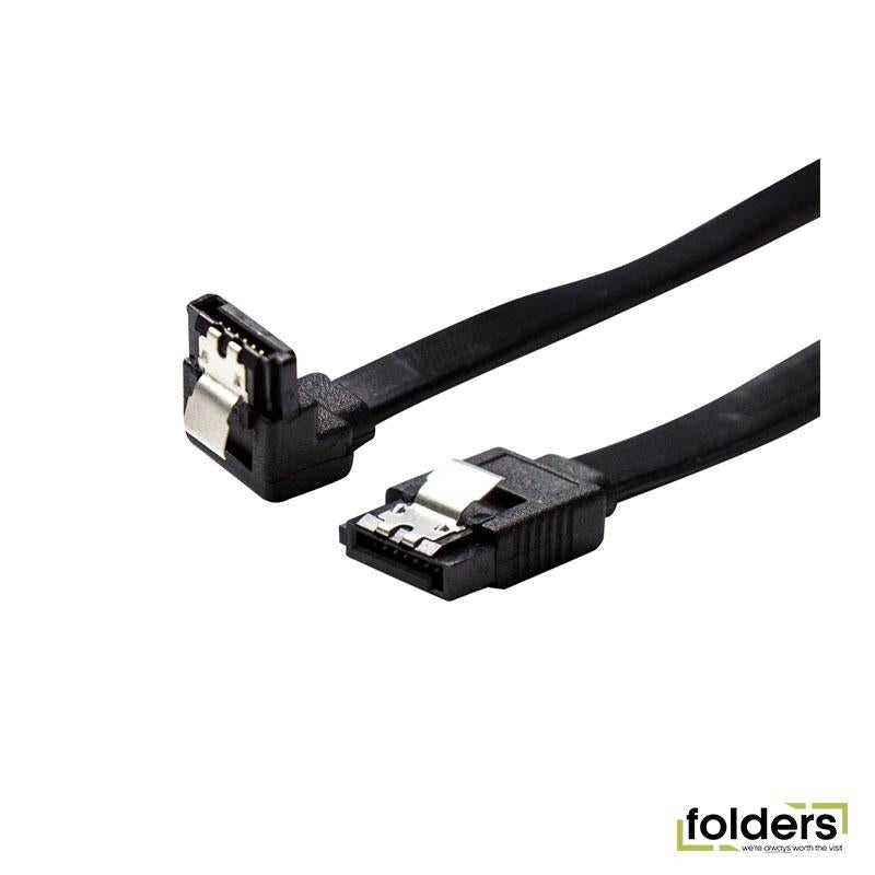 DYNAMIX 0.5m Angled SATA 6Gbs Data Cable with Latch