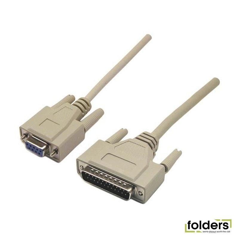 DYNAMIX 2m Null Modem Cable DB9 F/DB25M
