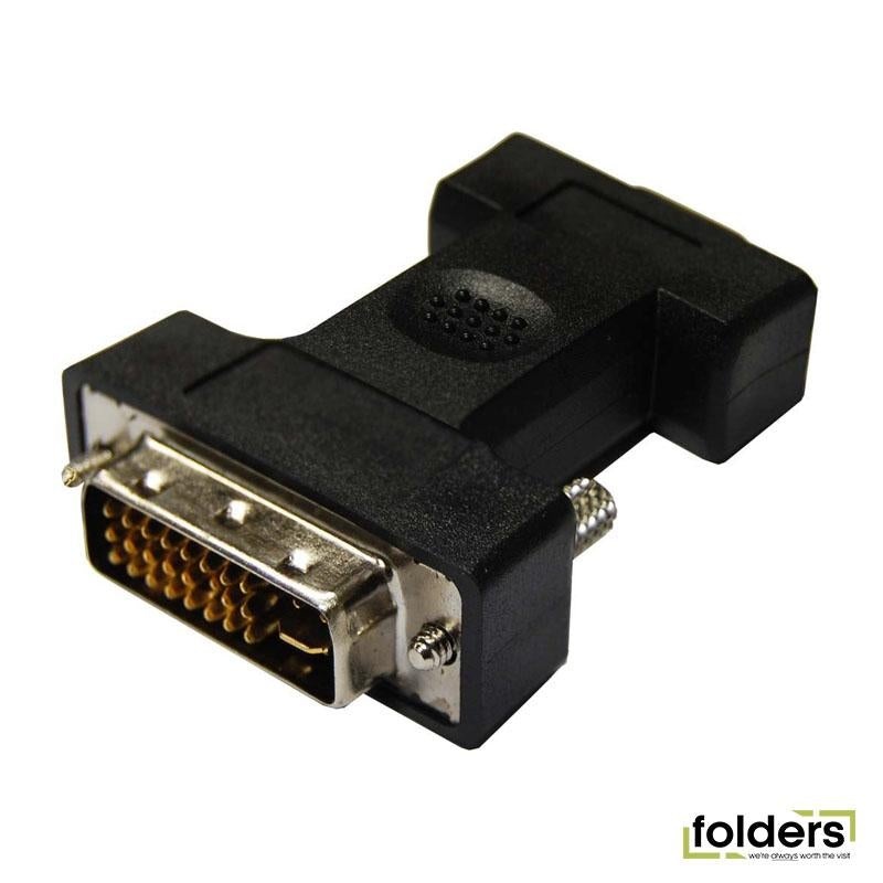 DYNAMIX DVI-I 24+5 Male to HD15 VGA Female Adapter