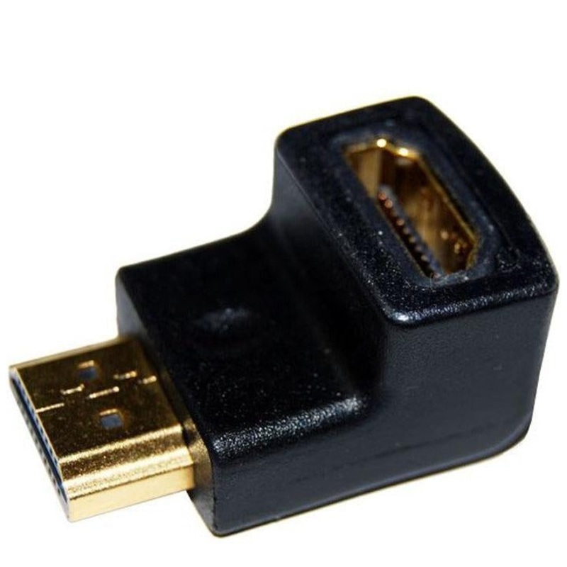 DYNAMIX HDMI Down Angled Adapter High-Speed with Ethernet Gold