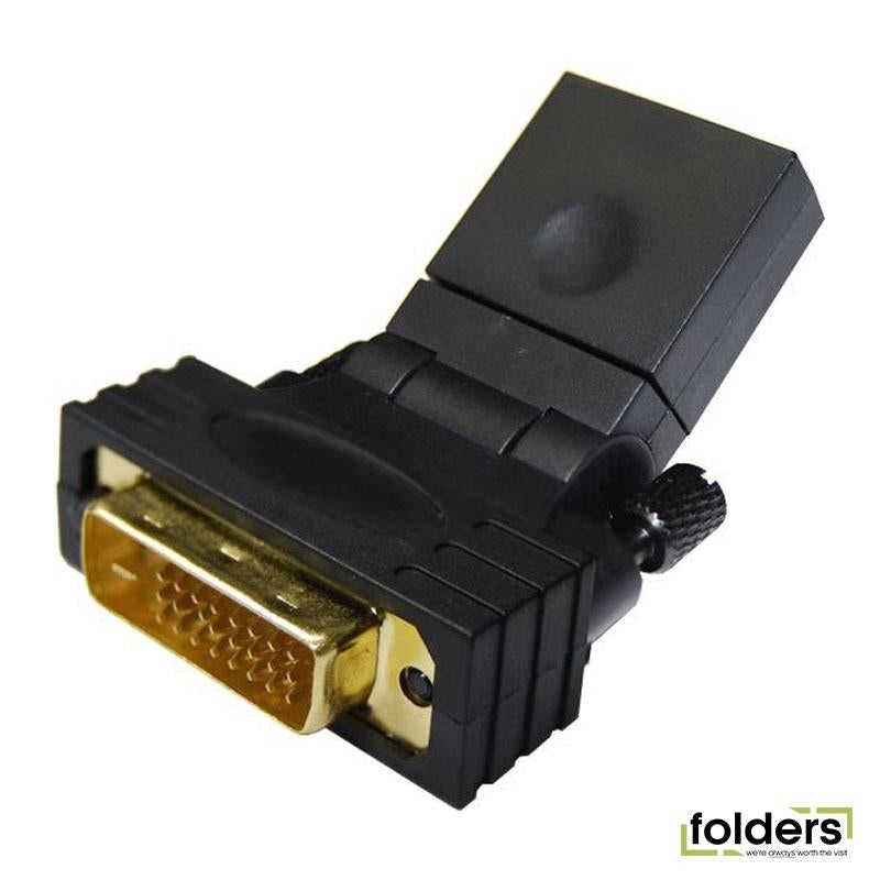 DYNAMIX HDMI Female to DVI-D (24+1) Male Swivel Adapter
