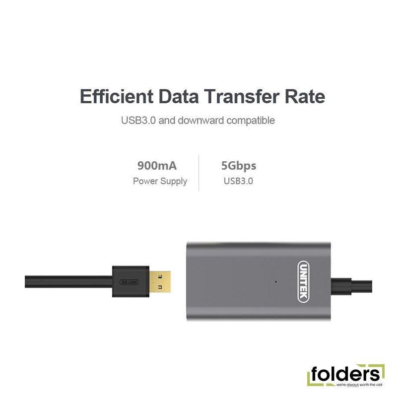 UNITEK 5m USB3.0 Extension Cable with Built-in Extension Chipset