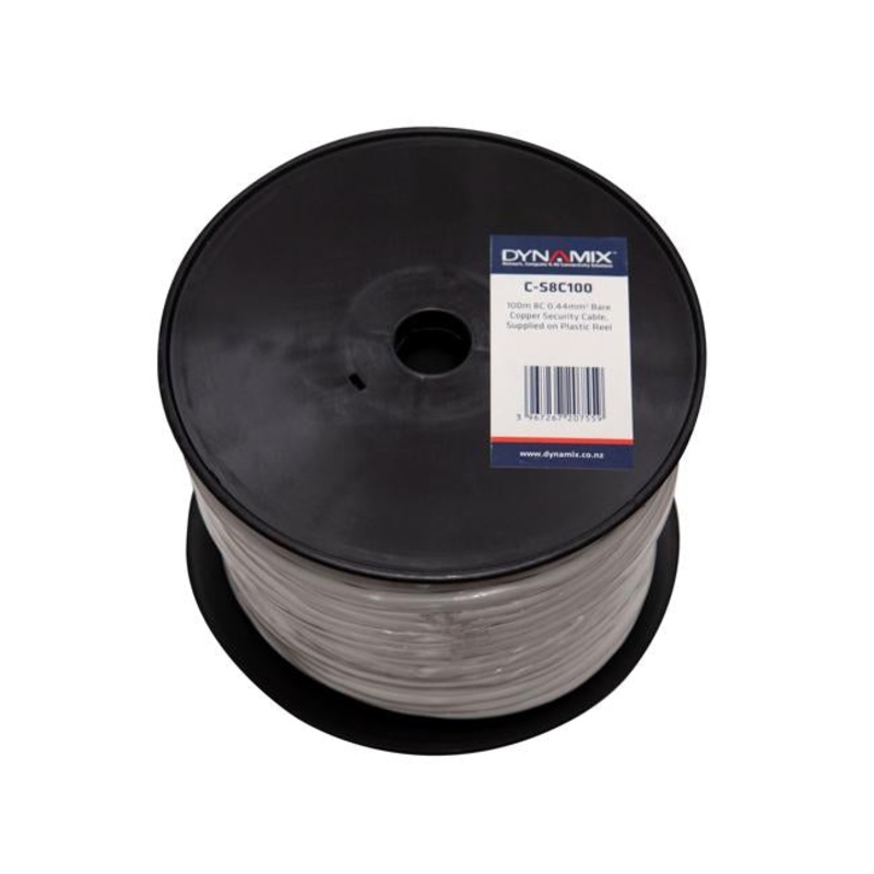 Dynamix 100M 8C 0.44Mm Bare Copper Security Cable Supplied On Plastic