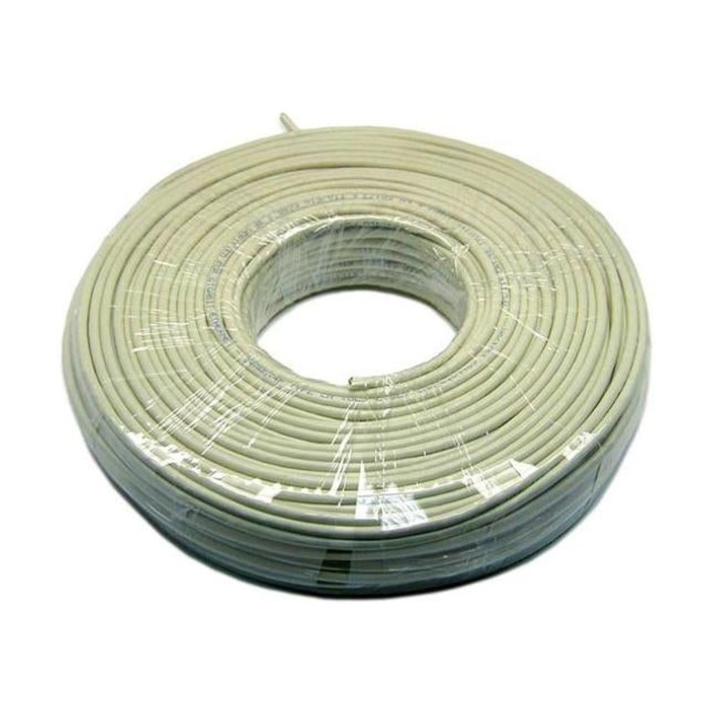 Dynamix 100M Cat6 Utp Beige Stranded Cable Roll, 250Mhz, 24