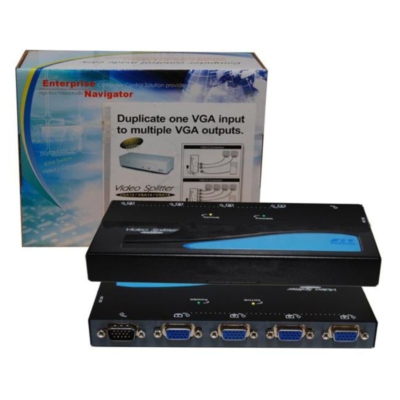 Rextron 1 To 4 Vga Monitor Multiplexer 350Mhz