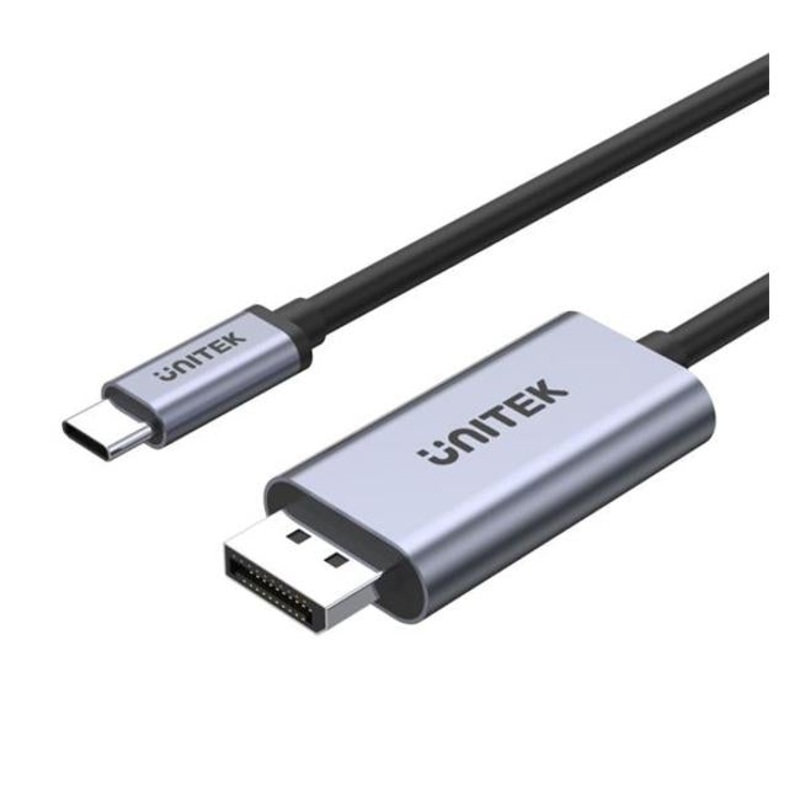 Unitek 2M 4K Usb-C To Displayport 1.2 Cable In Aluminium Housing.