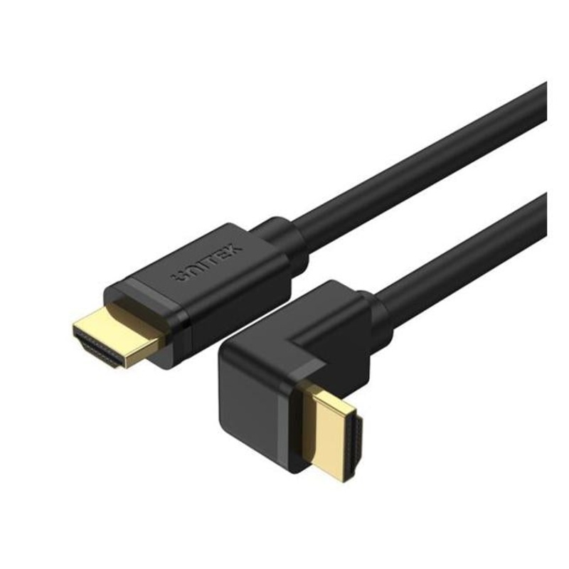 Unitek 3M 4K Hdmi 2.0 Right Angle Cable With 90 Degree Elbow.