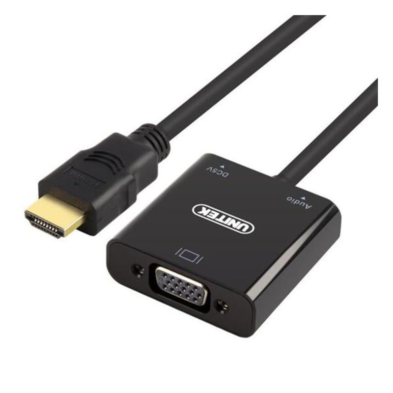Unitek Hdmi To Vga Converter With Audio. 17Cm Cable Length. Convert