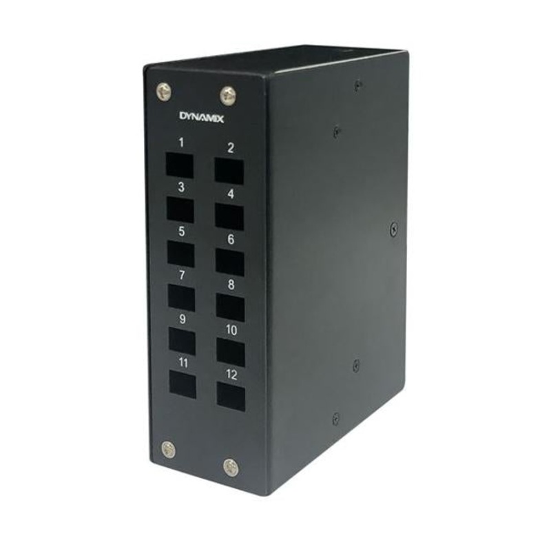 Dynamix 12 Port Din Rail Fibre Enclosure Lc Duplex / Sc Simplex.
