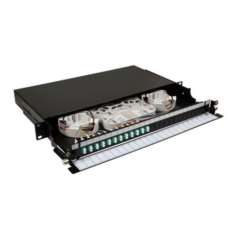 Dynamix 19' 1U Fibre Tray 24C Lc Mm Fully Loaded W 24X Lc Elite Om4
