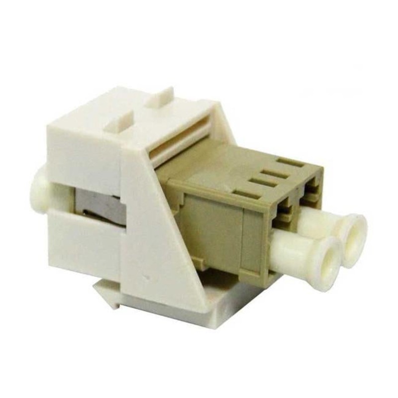Dynamix Lc Duplex Multimode Slimline Keystone Face Plate