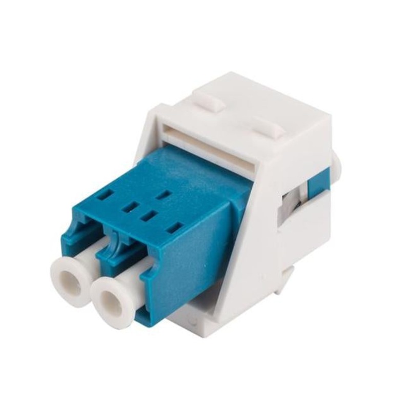 Dynamix Lc Duplex Single-Mode Slimline Keystone Face Plate