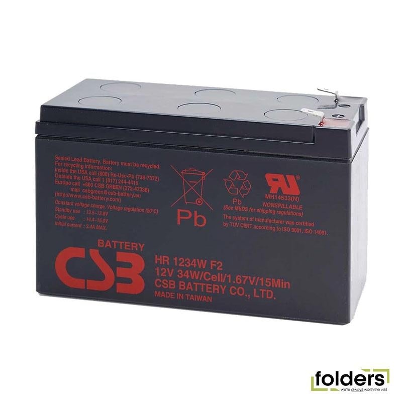 CSB Replacement UPS Battery - 12V / 9.0AH