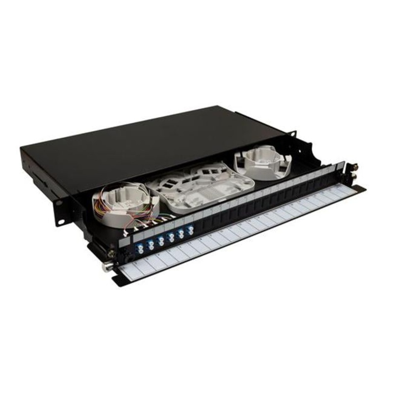 Dynamix 19' 1U Fibre Tray 12C Lc Sm Fully Loaded W 12X Lc Elite Os2