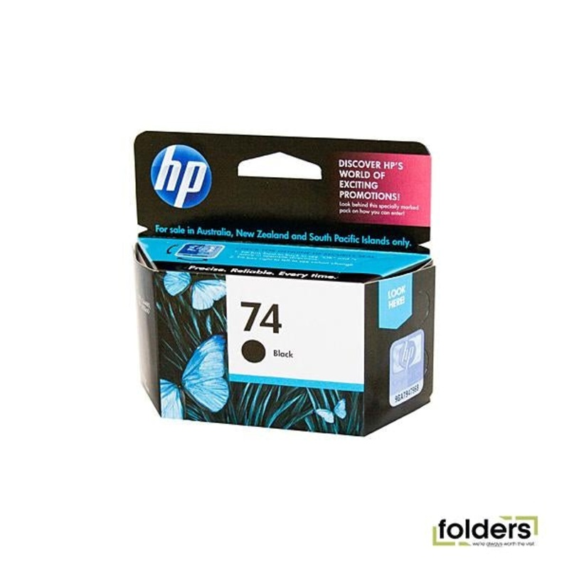 HP #74 Blk Ink Cartridge  CB335WA