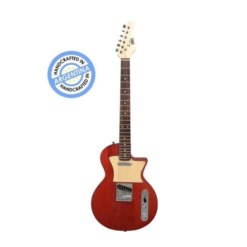 Newen Les Paul electric guitar in red wood finish