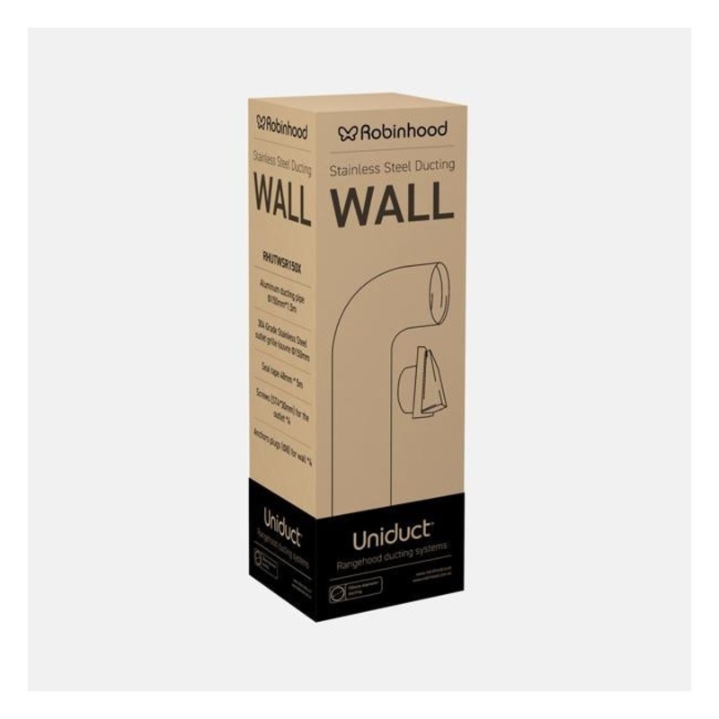 Robinhood Rangehood Wall Ducting Kit RHUTWSR150X
