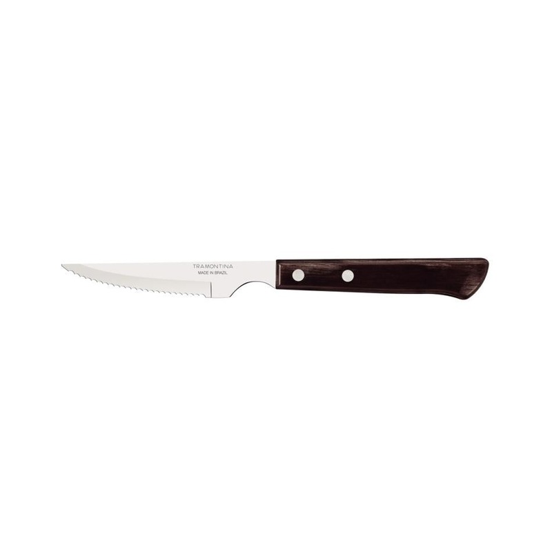 Churrasco Steak Knife Spanish 6 Piece Set 11cm Brown Handles