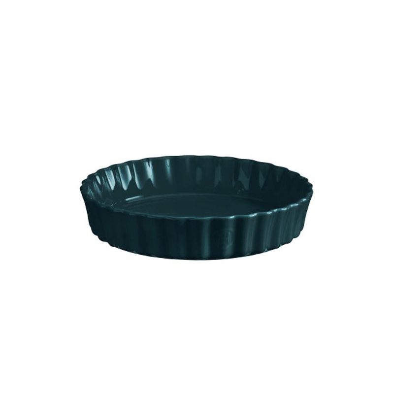Emile Henry Deep Flan Dish 24 cm - Blue Ocean EH736024