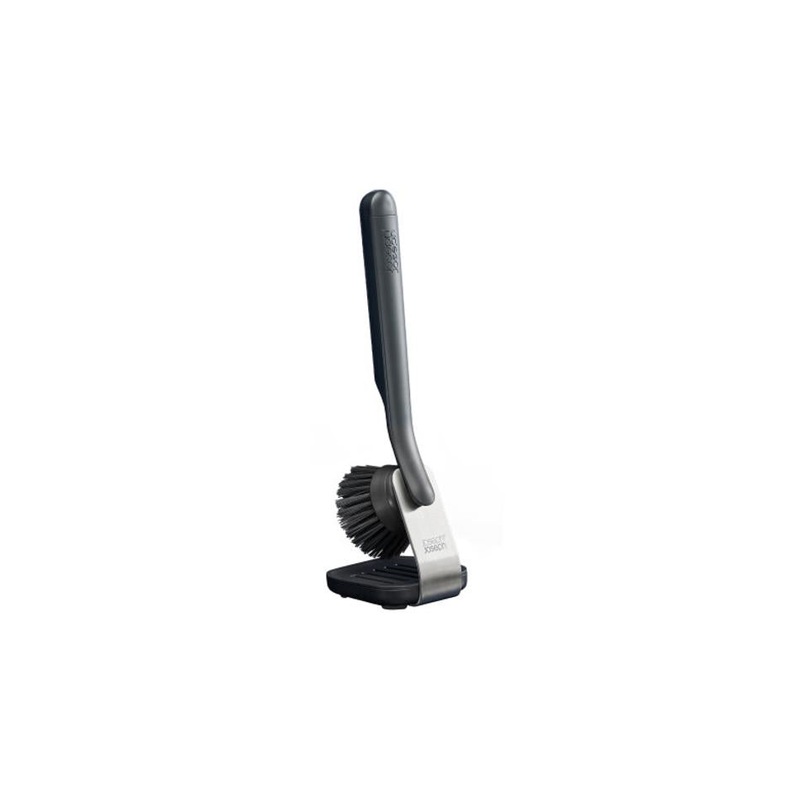 Joseph Joseph SinkTech Dish Brush with stainless-steel storage stand