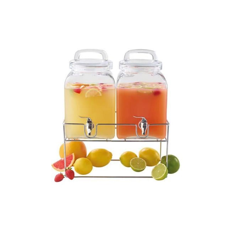 Refresh Double Cube Drink Dispenser with Stand 2X5L Gift Boxed