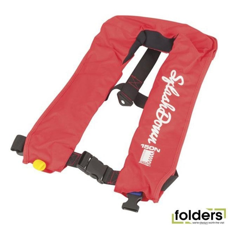 Splashdown 150 manual inflate pfd - red