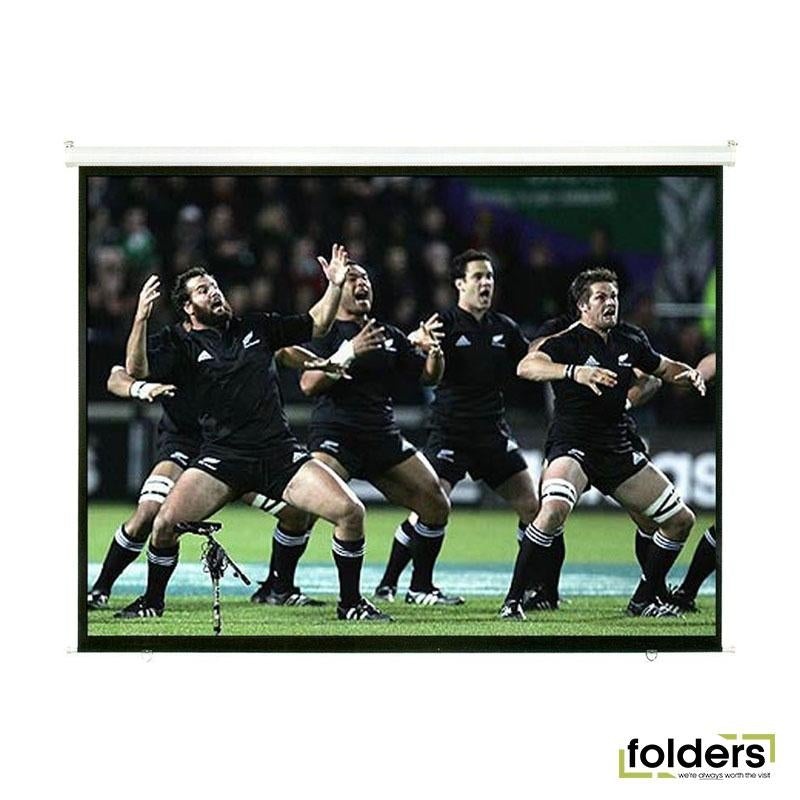 BRATECK 108' Self Locking Projector Screen