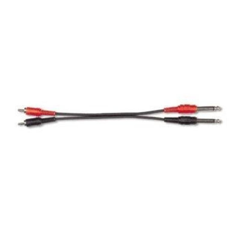 EWI 2 x RCA Male to 2 x 1/4" Jack 20ft