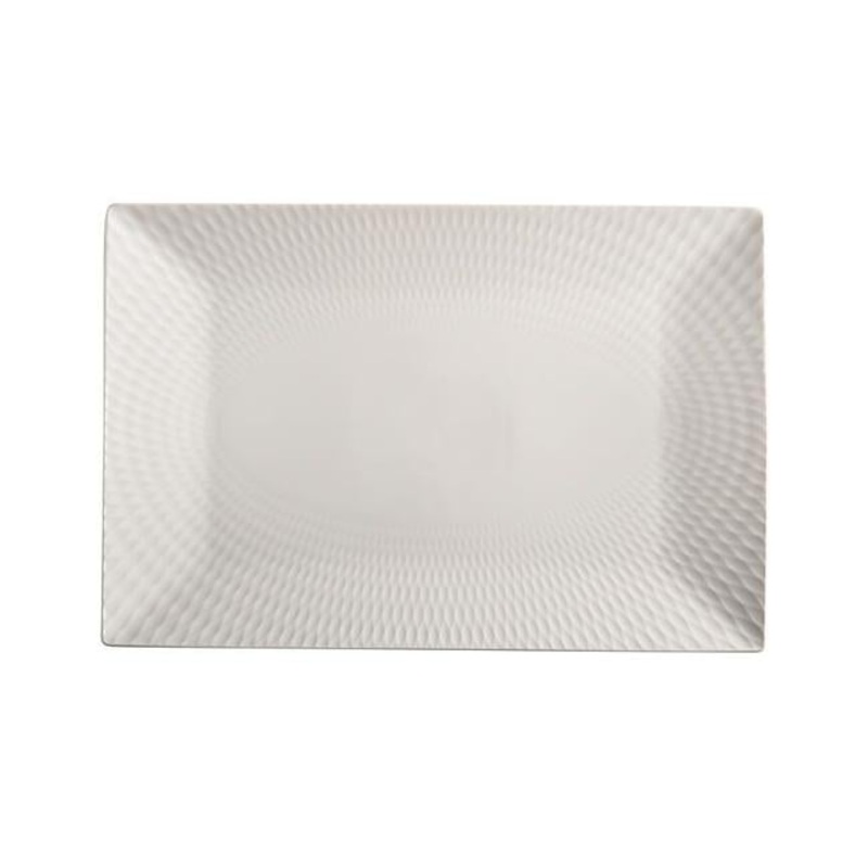 White Basics Diamonds Rectangular Platter 36x25cm Gift Boxed