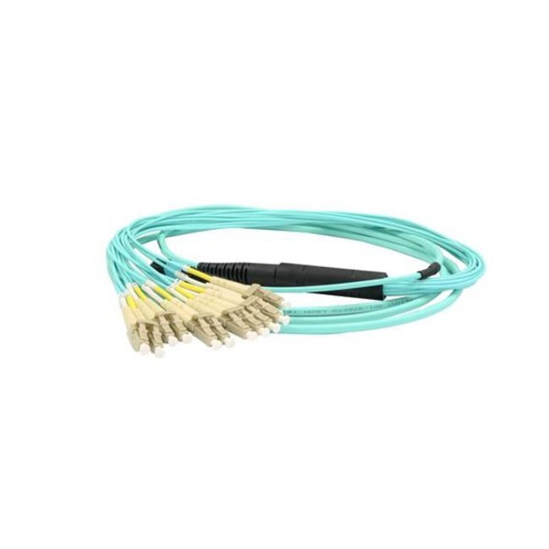 Dynamix 3M Om3 12C Mtp Female To Lc Duplex, 2Mm Fan-Out 0.5M.