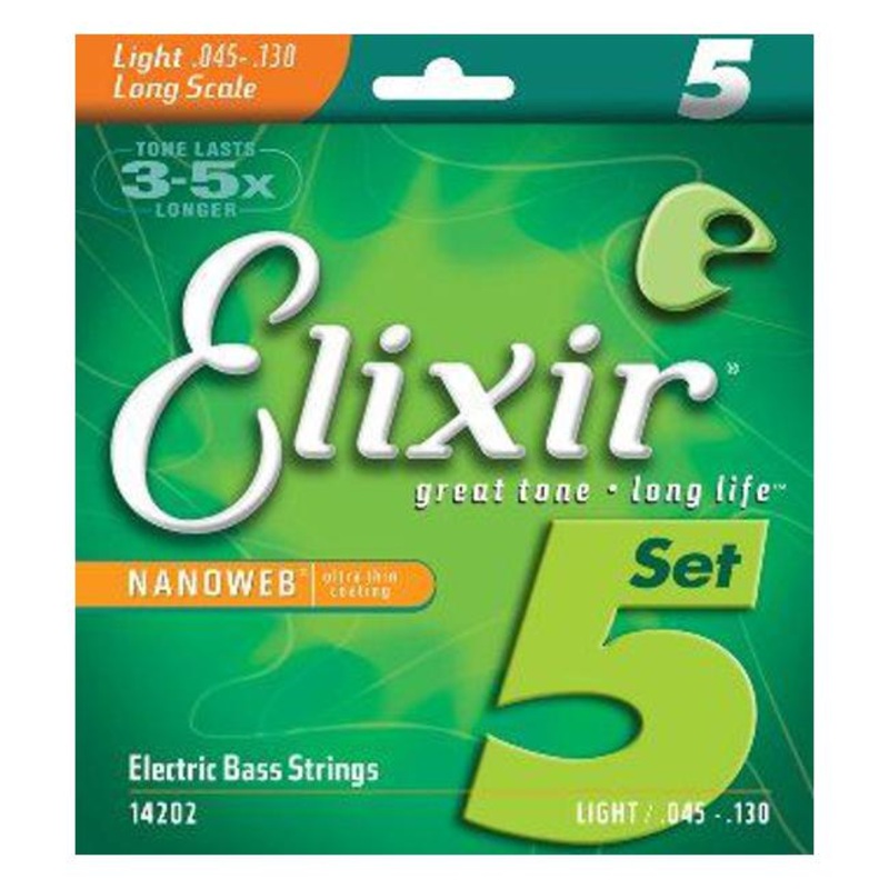 Elixir Bass NW 5-String Light L/Scale 45-130