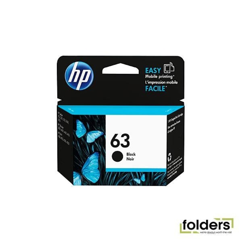 HP #63 Black Ink F6U62AA