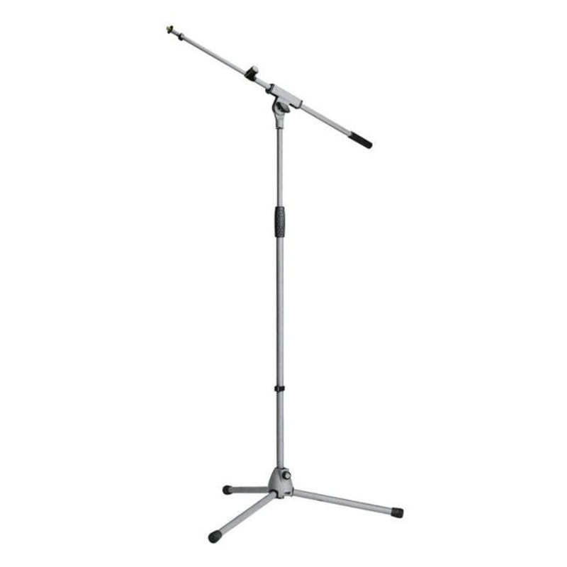 K&M Microphone Boom Stand - soft touch gray