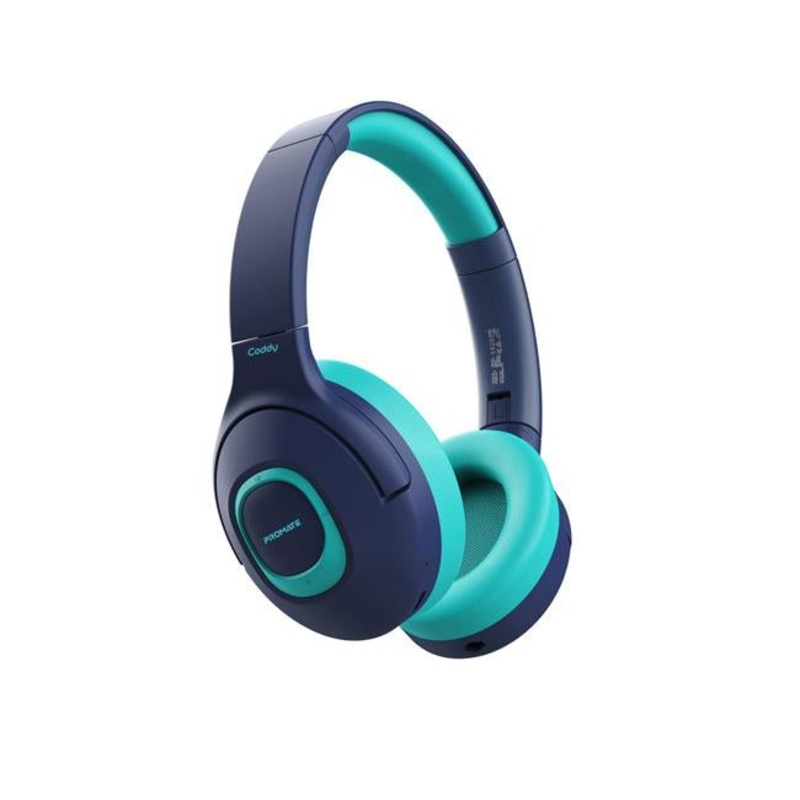 Promate Child-Safe Wireless Bluetooth Over-Ear Headphones.