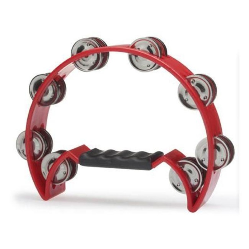 Stagg Cutaway Tambourine 16 Jingle, Red