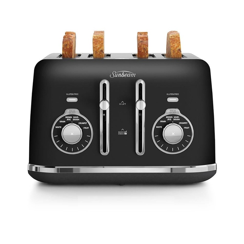 Sunbeam Alinea Select 4 Slice Toaster Black TA2840K