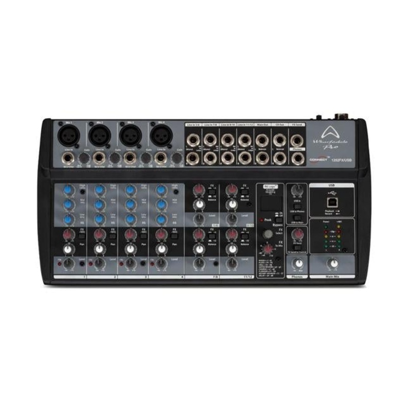 Wharfedale 4 XLR 4 Stereo Ch Mixer,RCA ,EFF, USB