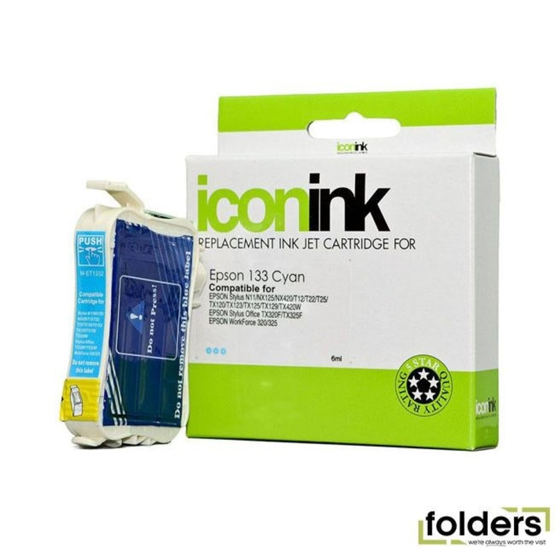 Icon Compatible Epson 133 Cyan Ink Cartridge