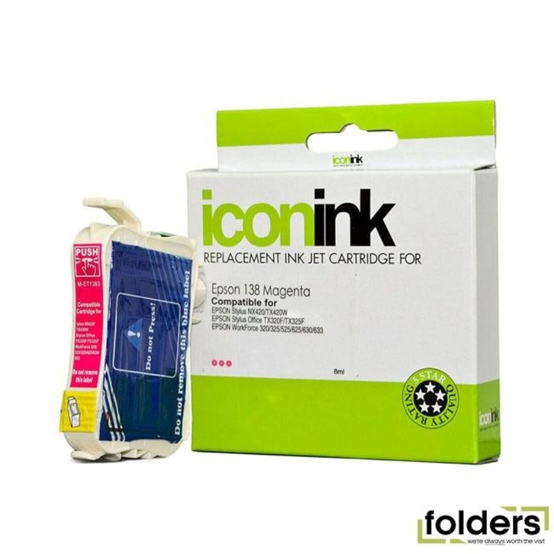 Icon Compatible Epson 138 Magenta Ink Cartridge