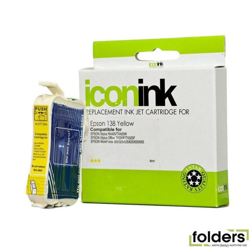 Icon Compatible Epson 138 Yellow Ink Cartridge