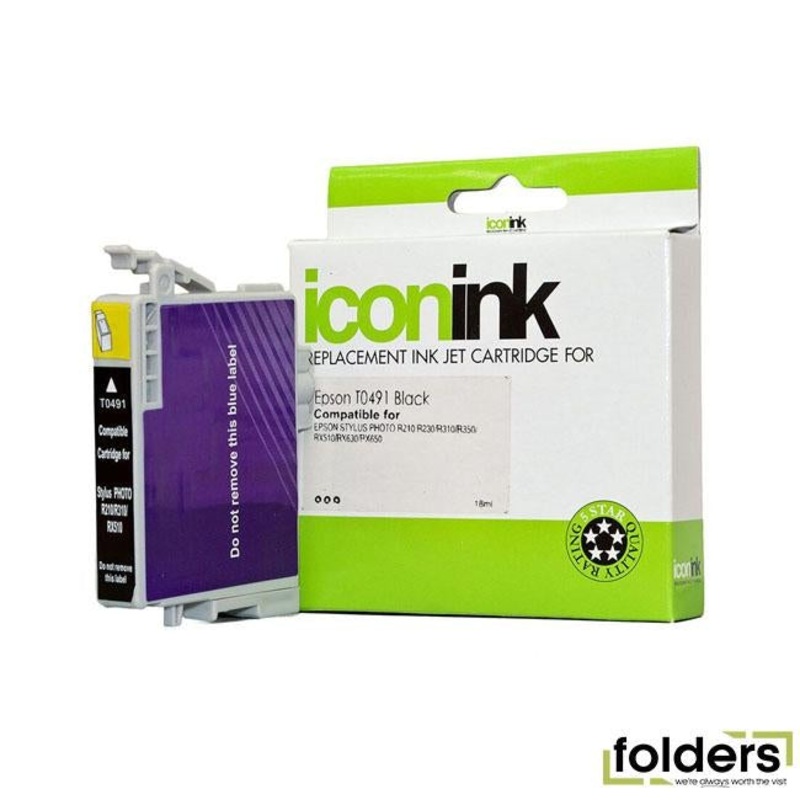 Icon Compatible Epson T0491 Black Ink Cartridge