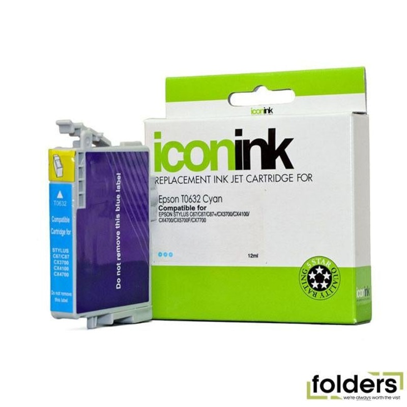 Icon Compatible Epson T0632 Cyan Ink Cartridge