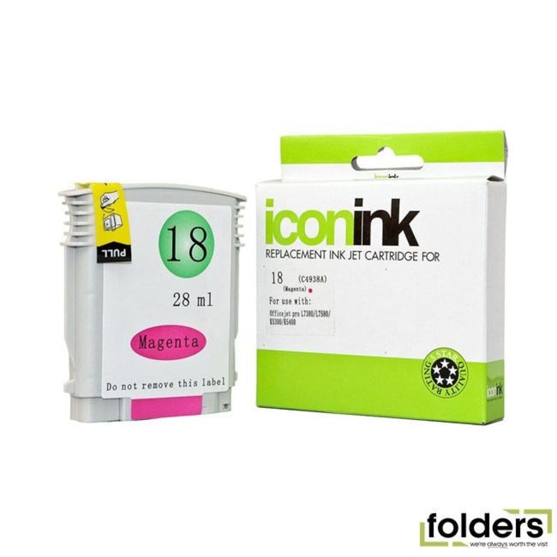 Icon Compatible HP 18 Magenta Ink Cartridge (C4938A)
