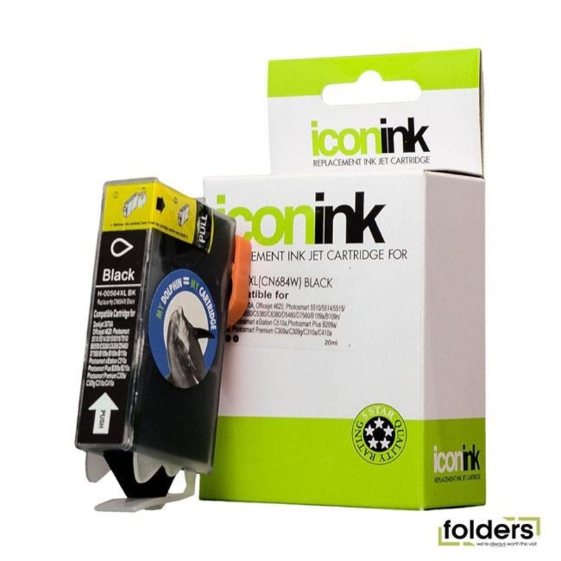 Icon Compatible HP 564 Black XL Ink Cartridge (CN684WA)