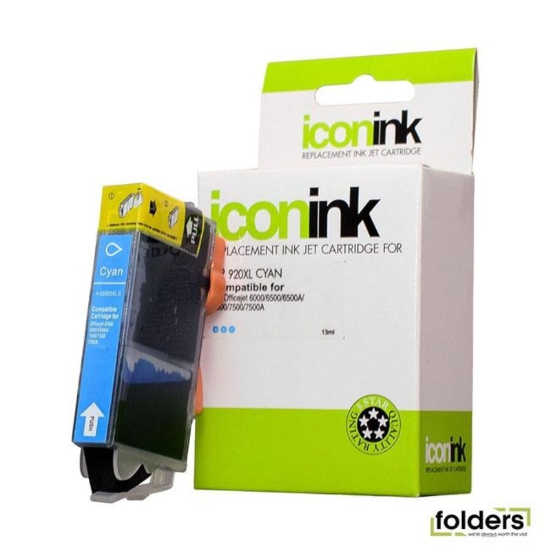 Icon Compatible HP 920 Cyan XL Ink Cartridge (CD972AA)