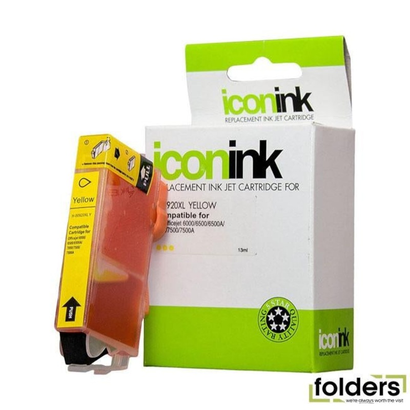 Icon Compatible HP 920 Yellow XL Ink Cartridge (CD974AA)