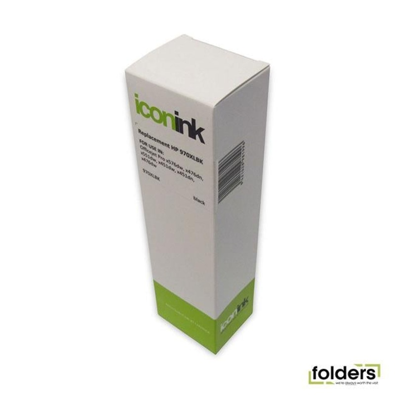 Icon Compatible HP 970 Black XL Ink Cartridge (CN625AA)