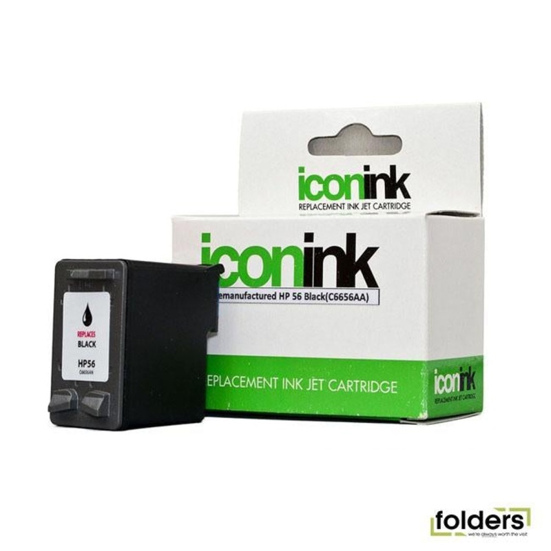 Icon Remanufactured HP 56 Black Ink Cartridge (C6656AA)